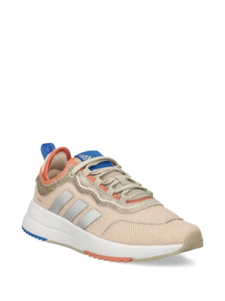 Sneakerși Adidas Cloudfoam alergare cu dungi cu platformă verde