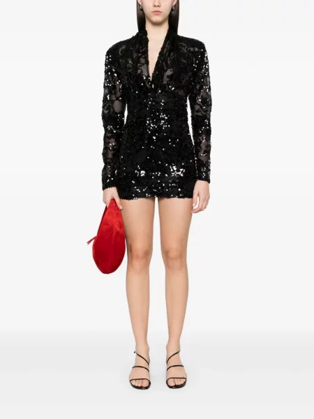Rochie mini Victoria Beckham de costum negru