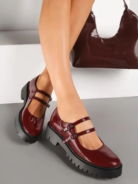 Derby cipele bordo