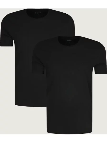 BOSS BLACK 2 db-os póló ComfortS | Relaxed fit fekete