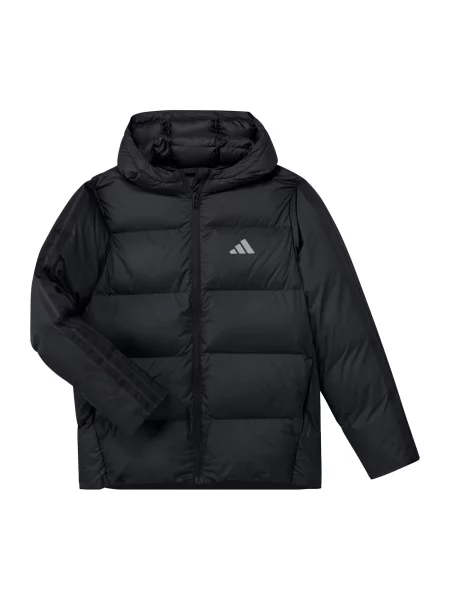 ADIDAS SPORTSWEAR Αθλητικό μπουφάν 3 STRIPES PUFFER γκρι μαύρο