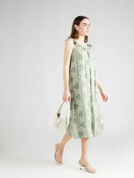 VERO MODA Rochie EASY JOY kaki / murdar alb