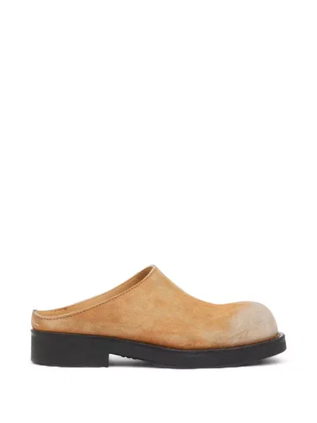 Papuci tip mules Mm6 Maison Margiela din piele de căprioară