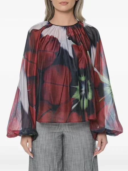 Bluză Ted Baker cu model floral cu imagine albastru