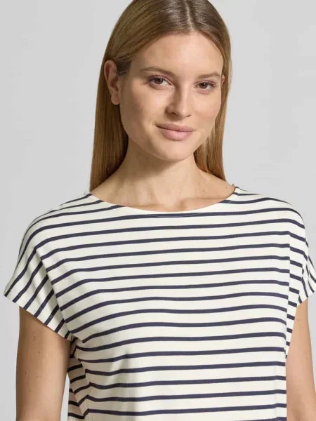 Oversized t-shirt z mieszanki S.oliver Red Label biała