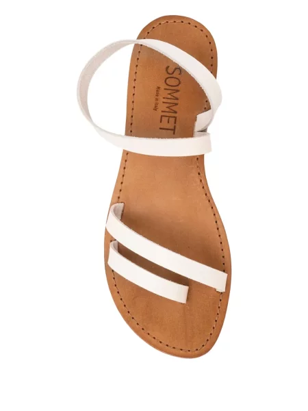 Sandale Sommet din piele alb