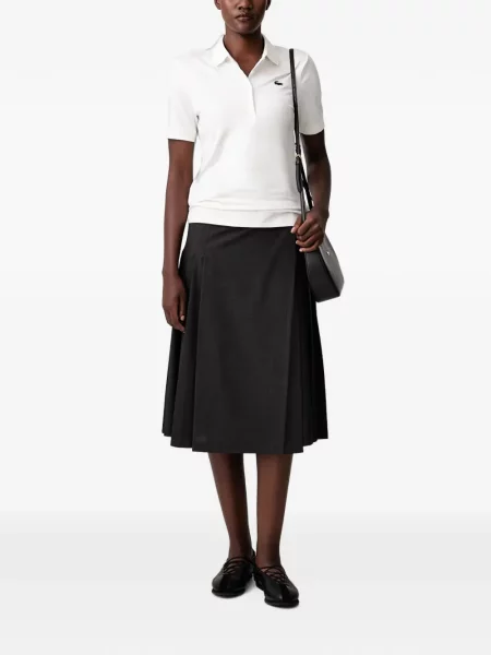 Golf tricou polo Lacoste stretch alb
