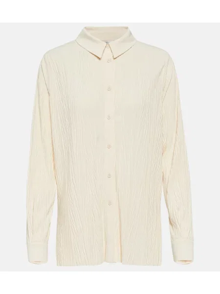 Cămașă Max Mara din jerseu bej