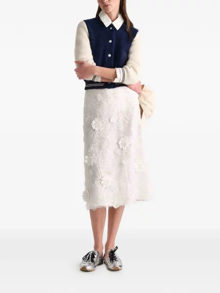 Fustă Dorothee Schumacher transparente alb