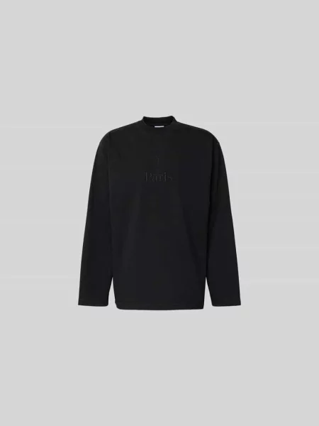 Bluza o kroju regular fit z bawełny Vetements czarna