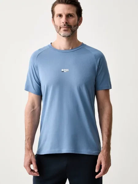 BOSS tricou pentru bărbați T-Shirt RN Slim Fit albastru