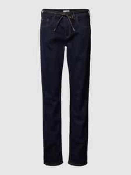 Jeansy o kroju regular fit z wiązanym paskiem model ‘MASHA GIRLFRIEND’ Rosner