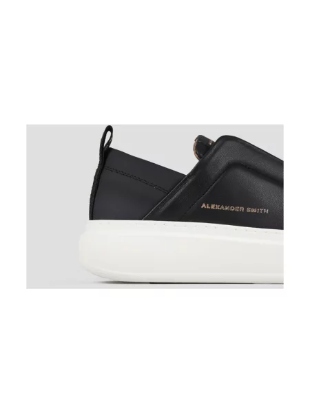 Sneakersy Alexander Smith wsuwane czarne