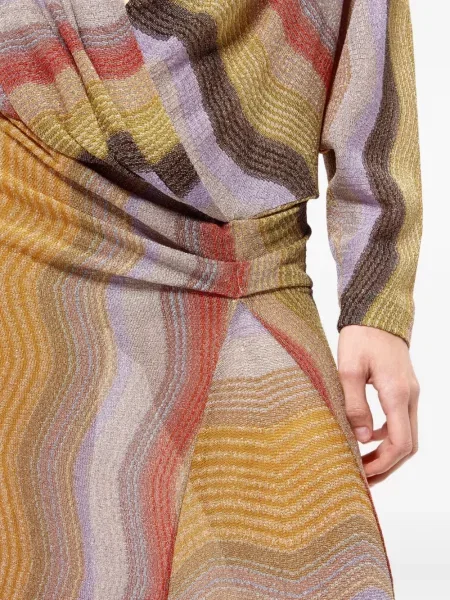 Rochie Missoni tricotate galben