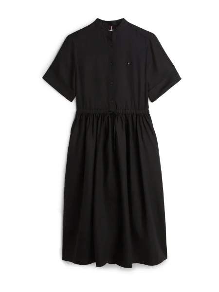 TOMMY HILFIGER Rochie tip bluză ESS' negru