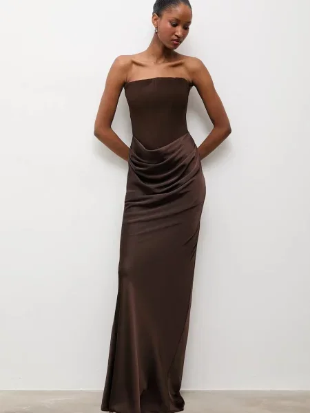 Answear.LAB rochie maxi mulata maro