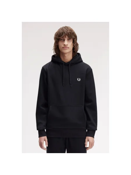 Geacă Fred Perry cu glugă negru