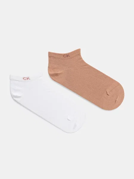 Чорапи Calvin Klein оранжево