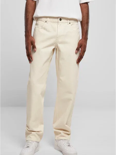 Široke kavbojke Urban Classics bež