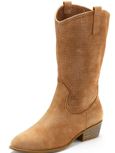 LASCANA Cizme de cowboy cămilă maro