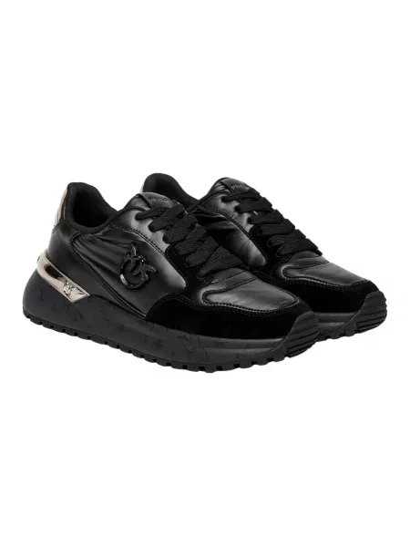 Sneakersy Pinko skórzane czarne