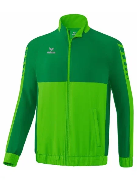 ERIMA Športna jakna Six Wings srebrno-siva / zelena siva