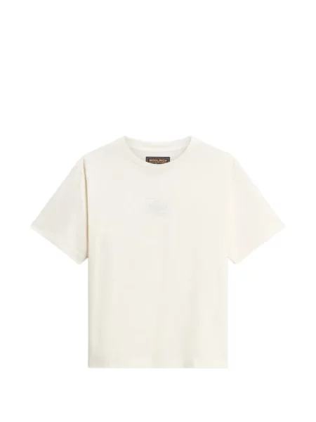 Tricou Woolrich cu imagine alb