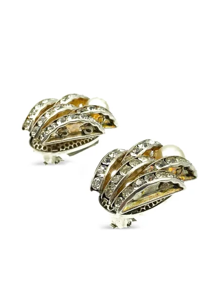 Cercei Jennifer Gibson Jewellery de cristal argintiu