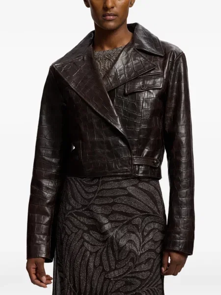 Geanta de piele Ralph Lauren Collection maro