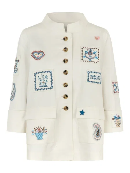 Dea Kudibal Geacă de primăvară-toamnă Lanzadea albastru / murdar alb