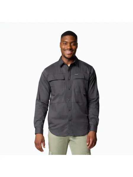 Мъжка риза Landroamer Twill shark на Columbia сиво