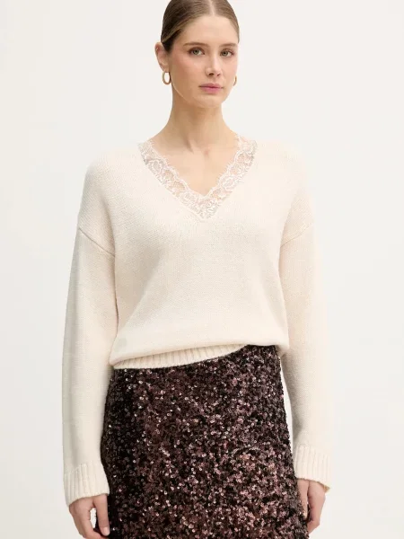 IBlues pulover din amestec de lână RICAMO bej