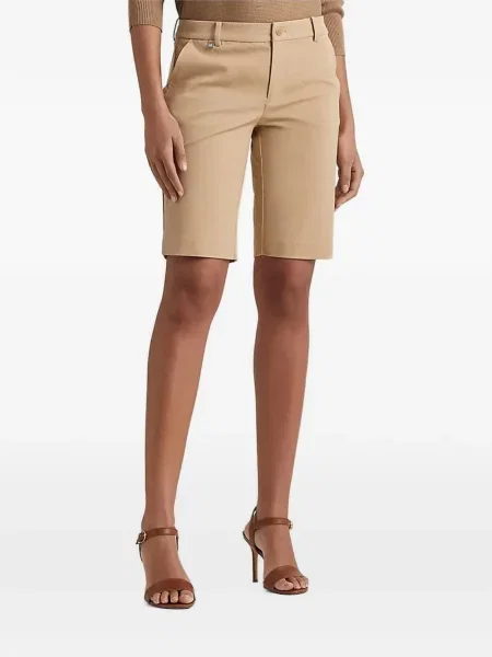 Cu centură pantaloni scurți Lauren Ralph Lauren bej