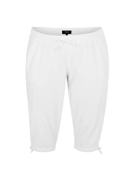 Zizzi Pantaloni Jeasy' alb