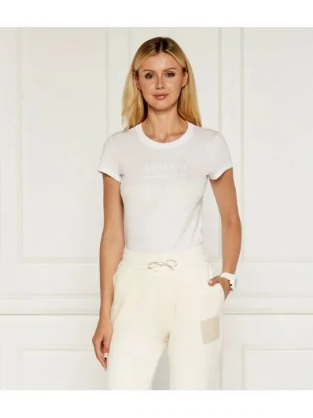 Armani Exchange Tricou alb