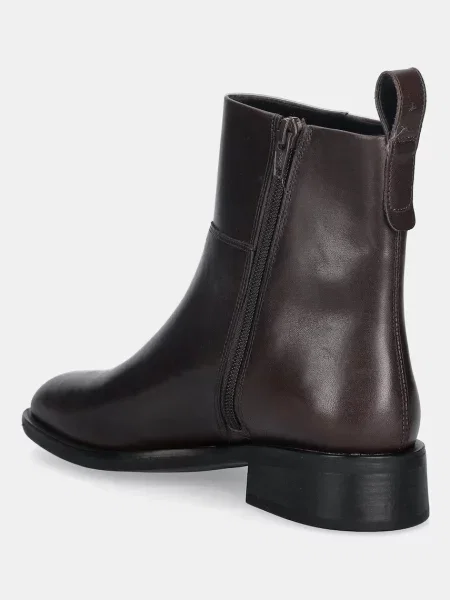 Kožené kotníkové boty Vagabond Shoemakers SHEILA na plochém hnědá