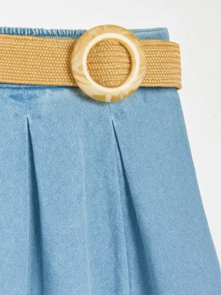 Джинсовая рубашка Sinsay синий