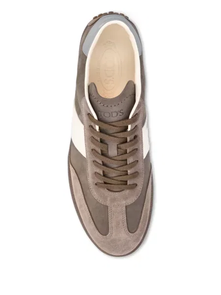 Sneakerși Tod's cu dungi maro