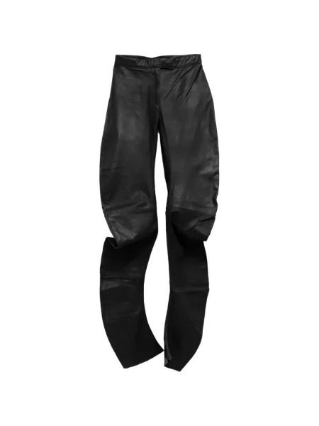 Pantaloni The Frankie Shop din piele negru