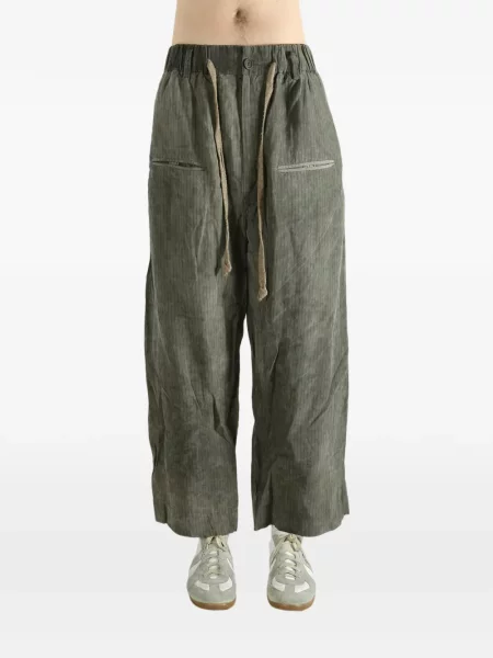 Pantaloni Ziggy Chen cu cordon verde