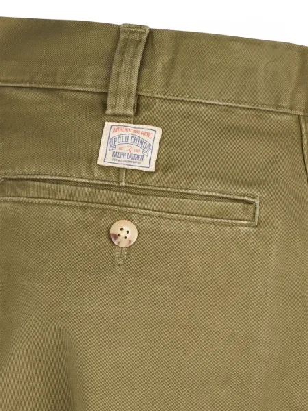 Vezica za zatezanje plisirane kratke traper hlače Polo Ralph Lauren dvoredan plava