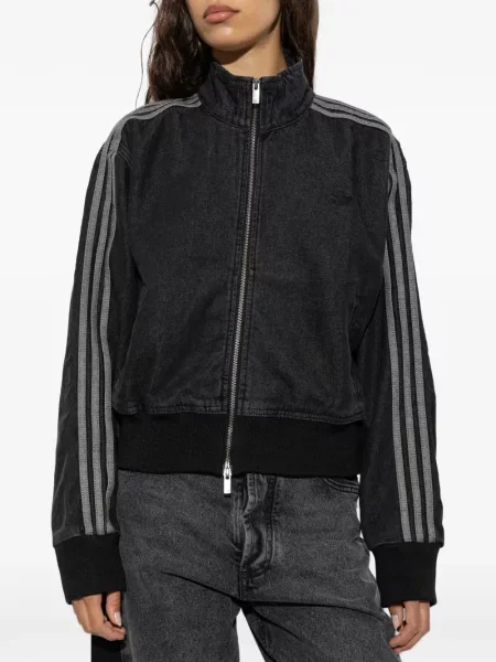 Geacă de blugi Adidas cu dungi negru