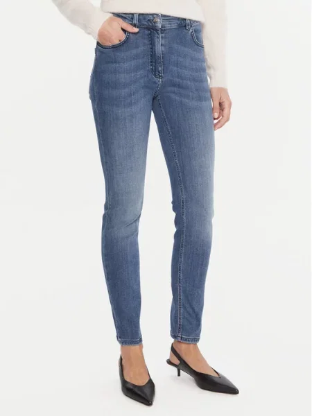 Marella Jeansy Skinny Fit niebieski