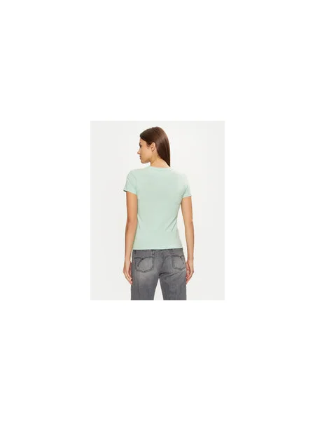 Guess Jeans Póló Regular Fit zöld