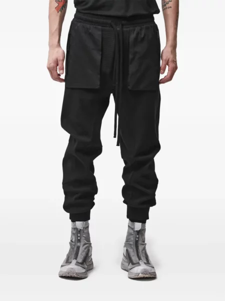 Pantaloni Thom Krom tricotate cu cordon negru