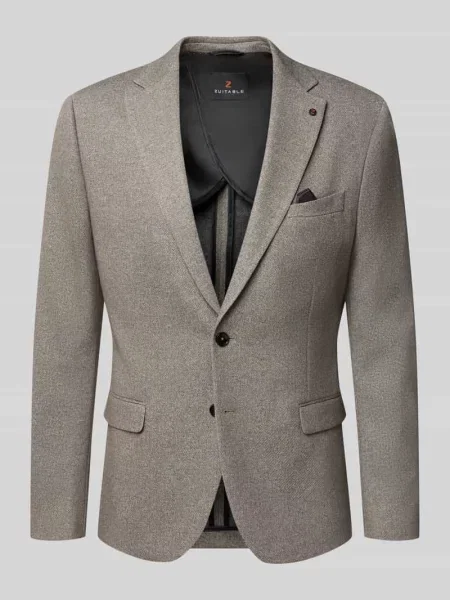Marynarka o kroju slim fit z domieszką bawełny model Nick' Zuitable