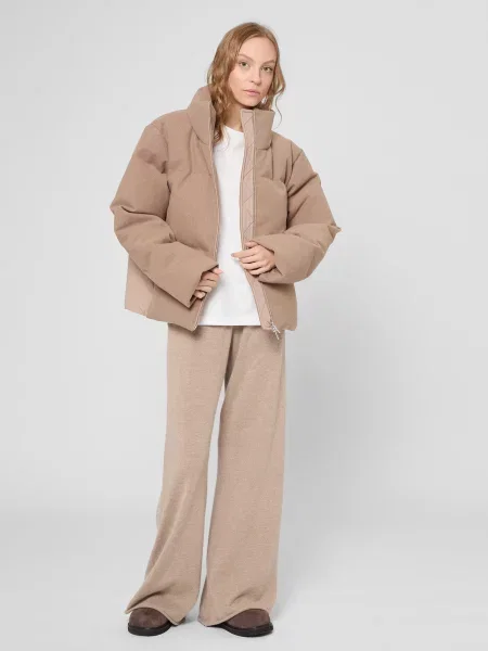 Пуховик PRPY поліестер/акрил бежевий