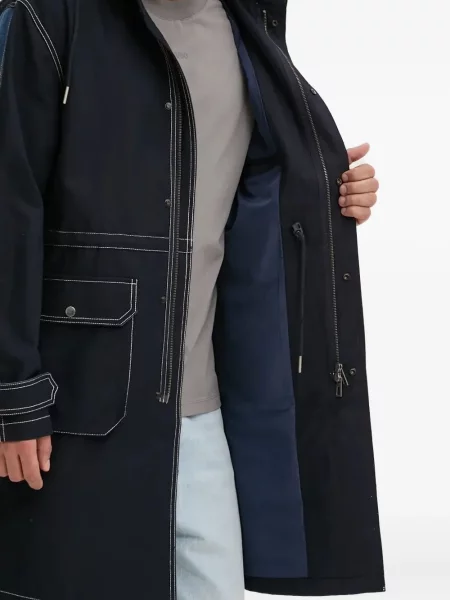 Geacă de blugi Desigual cu glugă negru