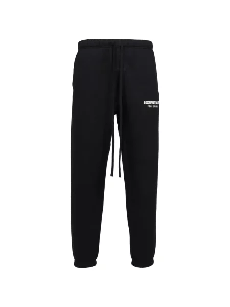Pantaloni Essentials cu imagine alergare negru