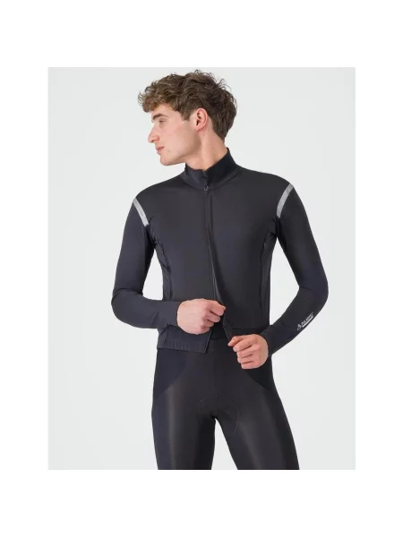 Kurtka przeciwwiatrowa Castelli Perfetto RoS 3 Rosso Corsa szary S czarny